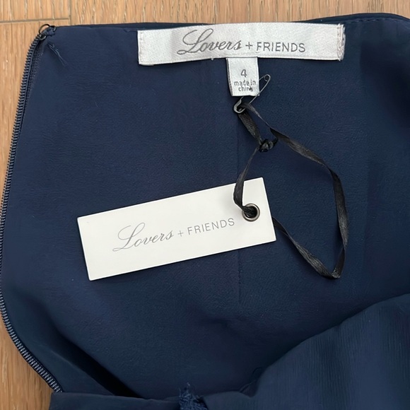 💥NWT LOVERS + FRIENDS Helena Gown Navy Size 4 - Picture 8 of 14